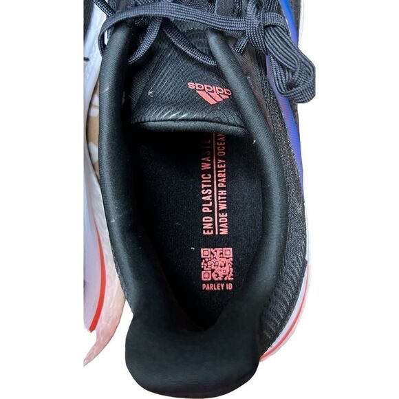 adidas Supernova + Running Shoe in Core Black/Blue Rush/Turbo NWOT Size 10 1/2 - Picture 7 of 9